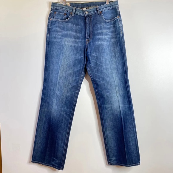 Lucky Brand Mens 181 Jeans Sz 36x32 Relaxed Straight Medium Wash 100% Cotton USA - Picture 16 of 16